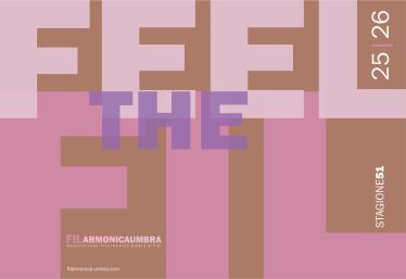 Affiche de la Saison de concerts de la Filarmonica Umbra 2025–2026 à Terni